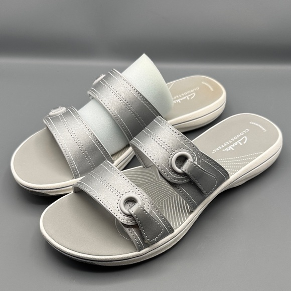 Clarks Shoes - Clarks Cloudsteppers Adjustable Slide Sandals - Breeze Maye